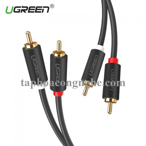 Ugreen 10519 3M màu Đen Cáp âm thanh Bông sen 2 ra 2 dương AV104 30010519